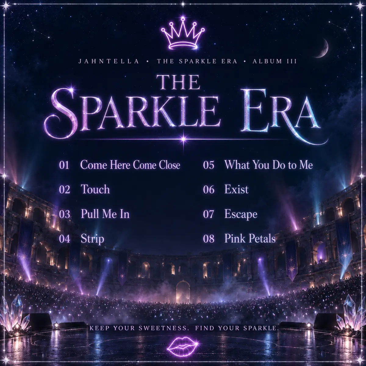 The Sparkle Era Album III back cover with track list